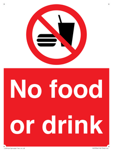 No food or drink
